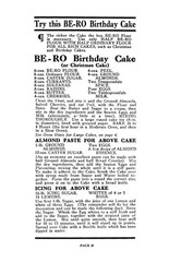 1923 Be-Ro Home Recipes Vintage Cook Book 40 Pages