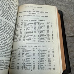 Vintage Holy Bible King James National Bible Press Black HC Illus Gilt Edges