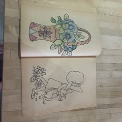 Holly Hobbie Nature Friend Coloring Book Vtg Aged Pages 1976 Slightly Distressed