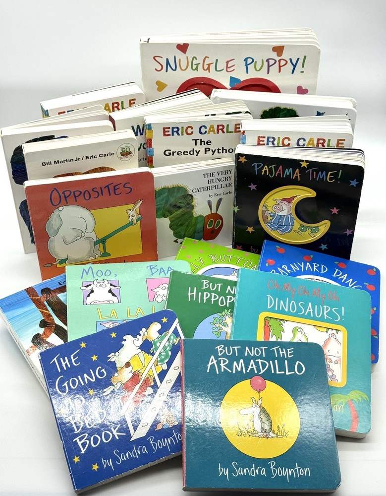 LOT OF 20 SANDRA BOYNTON & ERIC CARLE CLASSIC FAVORITES BOARD BOOKS