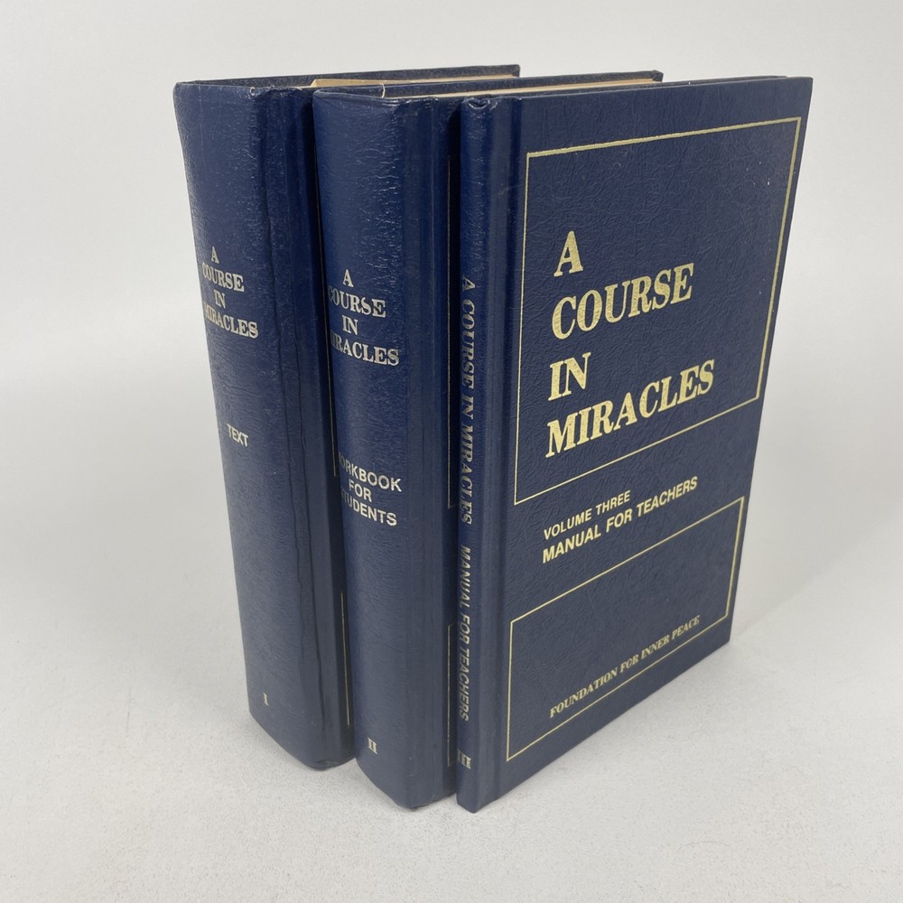 A Course in Miracles 3 Volume Set HC Books Christian Bible Religion Spirituality