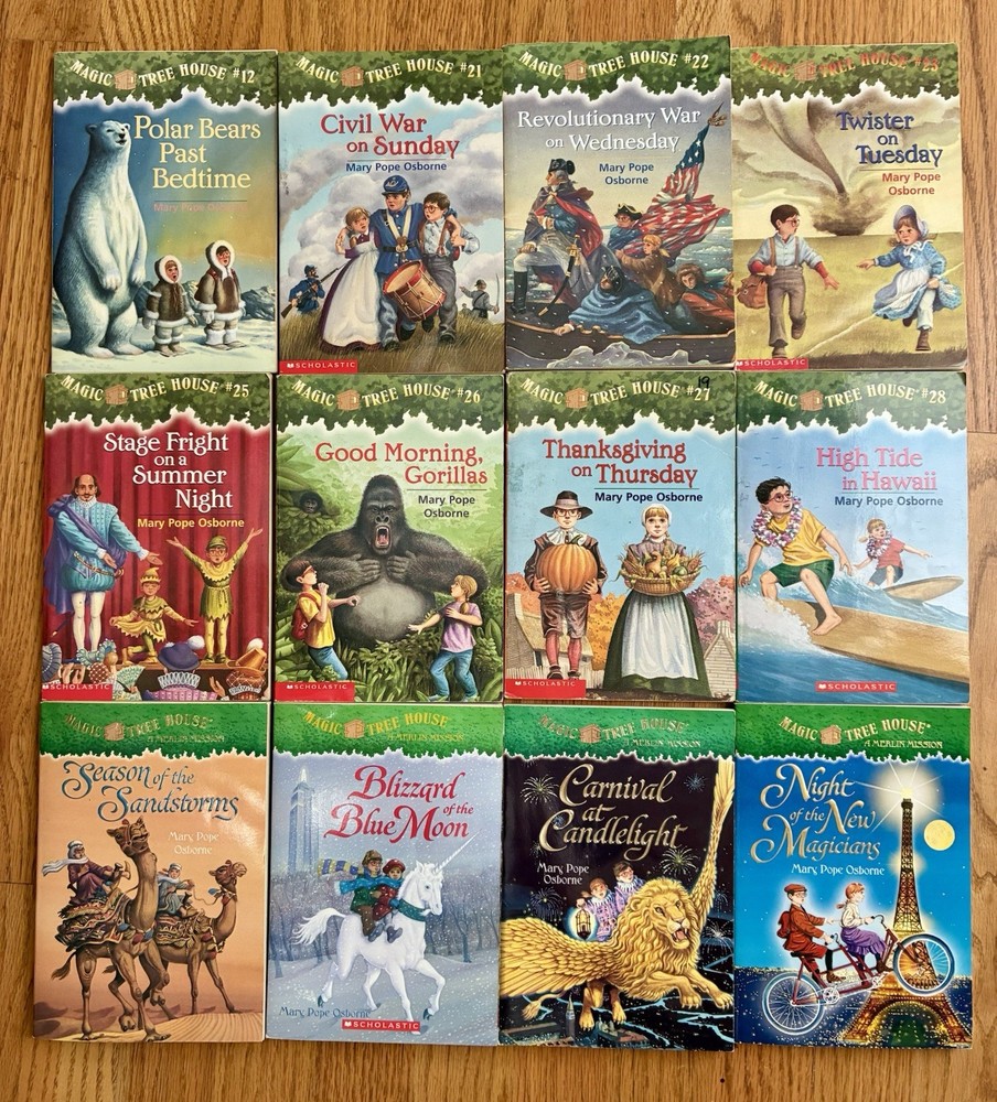 Magic Tree House Paperback Books Lot of 12 Mary Pope Osborne EUC