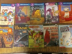 Lot of 10 Level 3 4 5~RL~Ready to-I Can Read-Step into Reading-Learn Books MIX