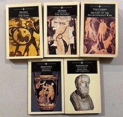 11 Penguin Classics, Trade PB, Black Spines, Sophocles, Homer, Milton, Virgil…