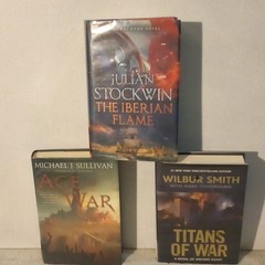 3 Hardcover Fantasy War Novel Lot w/ Dust Jackets: Stockwin, Sullivan, Smith