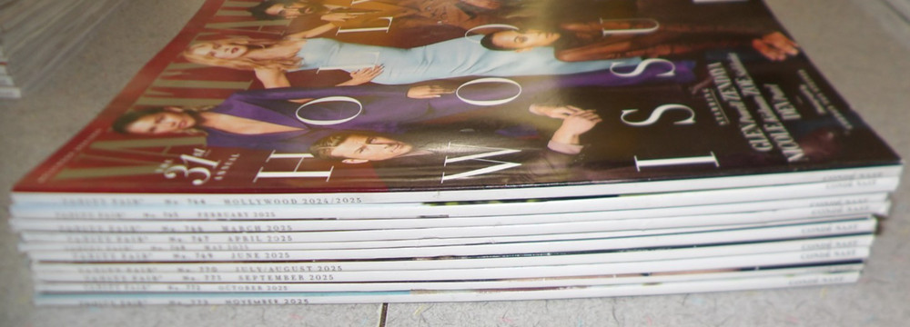 Lot of 10 Vanity Fair Magazines-2025 FEB/MAR/APR/MAY/JUNE/JULY,AUG/SEPT/OCT/NOV