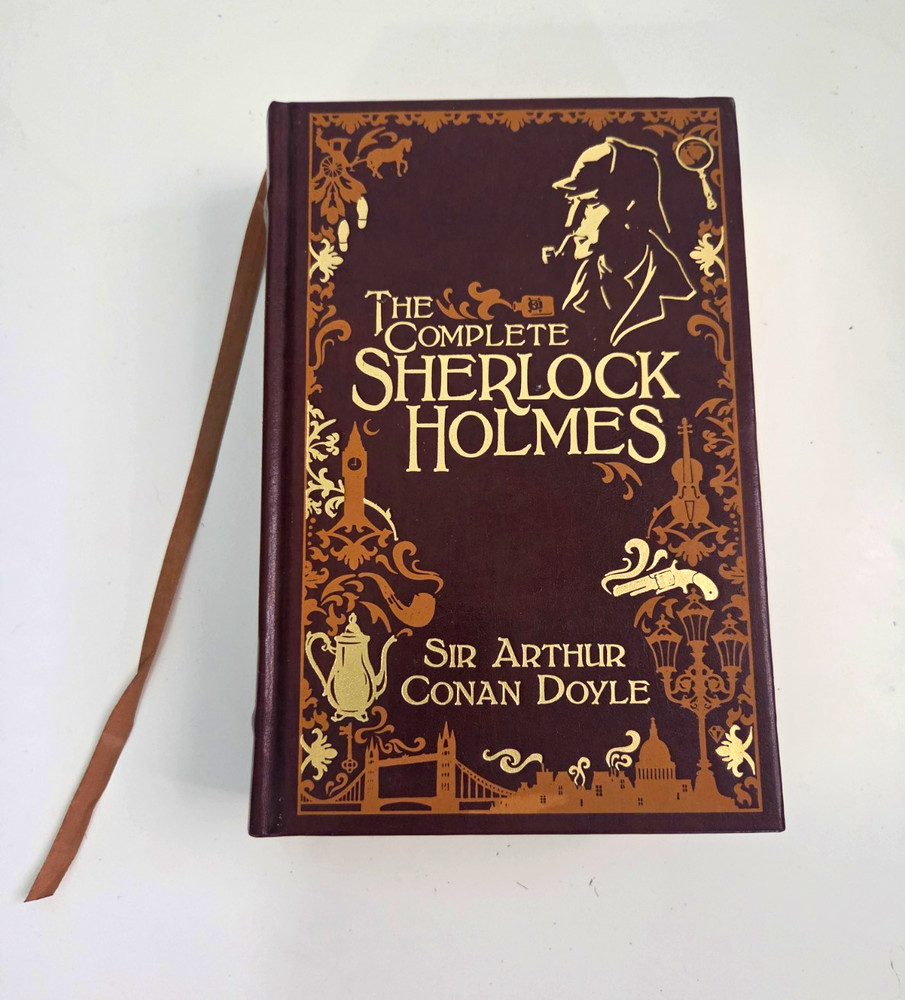 The Complete Sherlock Holmes by Sir Arthur Conan Doyle Hardcover Leather Bound