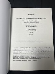 Matrix V 5, Vol.1&2&3,Quest of the spirit,Graduation Key,Journey,by Val Valerian