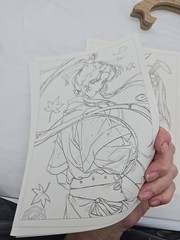 ACG Anime Coloring Book – 24 Loose Pages Color Pencil or Artist Choice SEE PICS