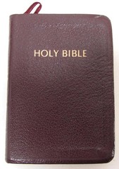 Nelson KJV The Smallest Holy Bible 104BG Burgundy Genuine Leather Box Magnifier