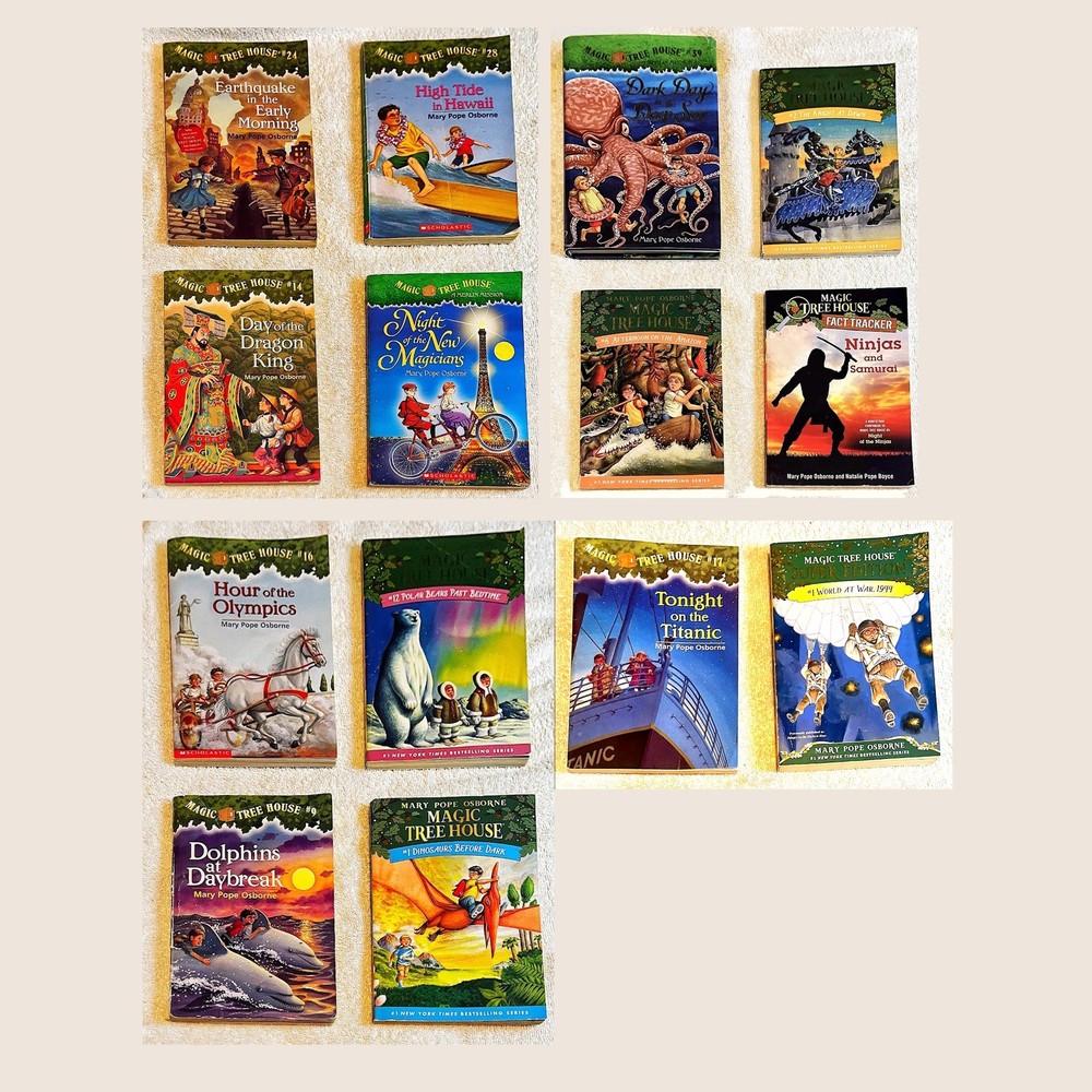 Magic Tree House Lot 13 Mary Pope Osborne Chapter Books Softcover Kids Book,Bund