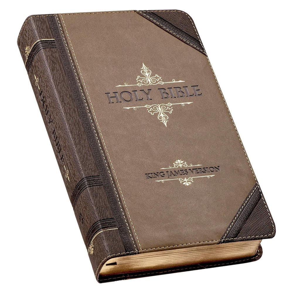 KJV Holy Bible, Giant Print Standard Size Faux Leather Red Letter Edition – Thum