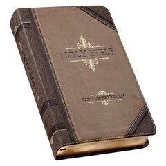 KJV Holy Bible, Giant Print Standard Size Faux Leather Red Letter Edition – Thum