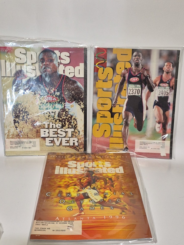 Sports Illustrated Magazine- 1996-Olympics-Atlanta 1996 Lot Of 3