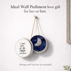 Classic Round Wall Pediment Keepsake – Express Your Love, 2.5” in Pewter