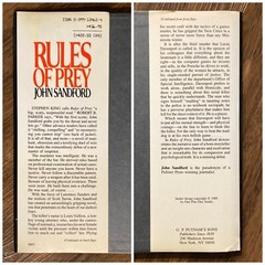 Rules of Prey – John Sandford (1st edition 2nd print) G.P. Putnam’s Sons, 1989