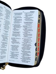Biblia Chequera Letra 8.5 puntos RV1960 imit piel tricolor con indice