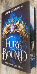 SIGNED Waterstones FURY BOUND Sable Sorensen SPRAYED EDGES UK 1st/1st