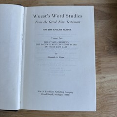 Wuest’s Word Studies Greek New Testament Kenneth Wuest 1981 Eerdmans 3 Vol Set