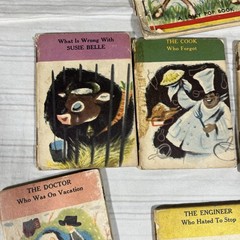 9 Vintage 1960 3 1/2” Little Books By Capital Publishing Cook Engineer Doctor A1