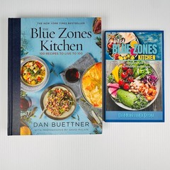 The Blue Zones Kitchen by Dan Buettner Cookbook & The Updated Blue Zones by Dami