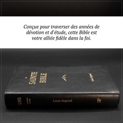 Louis Segond French Bible Large Print – LSG Sainte Bible Noir en Français by SP