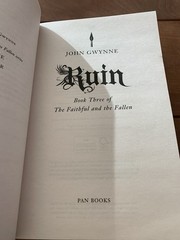 Ruin by John Gwynne (2020, Trade Paperback) Epic Fantasy Series
