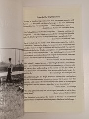 The Wright Brothers by David McCullough – Simon Schuster Large PB