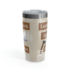 What Would A Lumberjack Do With An Egg? Dad Joke Tumbler
