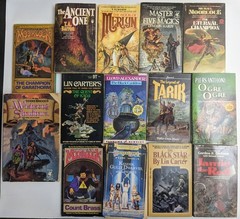Lot of 16 Fantasy Paperback Books Bulk Lot Various Authors & Titles