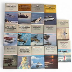 14 Vintage Bantam Air and Space Series book lot. 1990s Military Aviation War