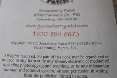 Goose Berry Patch The Harvest Table Cook Book 2012 221 pages Hardcover Spiral
