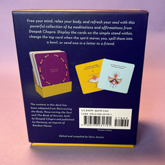 Meditations and Affirmations : 64 Cards to Awaken Your Spirit by Deepak, New