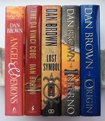 Lot of 5 Dan Brown Suspense Books from “Robert Langdon” Series- 2000-2017