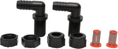 Valley Industries Polypropylene Elbow Nozzle Body Kit – 11/16″ MPS X 3/8″ HB, 2