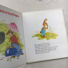French Vintage Picture Book Jean de La Fontaine Fables 22cm Hardcover 24p
