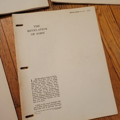 American Bible Society New Testament Wide Margin Loose Leaf Pages INCOMPLETE