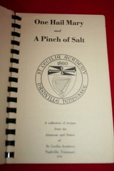 Vintage SAINT St CECILIA ACADEMY Nashville Tennessee 1978 COOKBOOK Recipes Food