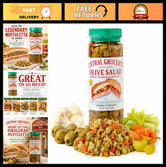 Authentic New Orleans Olive Salad 16 oz – Italian Muffuletta Spread, Relish for