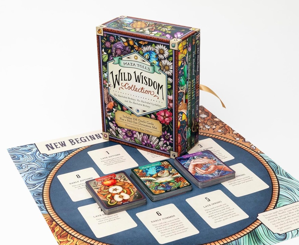 Wild Wisdom Collection A Three-Book Set; Includes 108 Oracle Cards Hardcover New