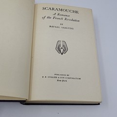 Scaramouche Rafael Sabatini 1921 Hardcover Embossed Cover Purple