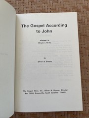Complete The Gospel According to John Vol 1 2 3 Oliver Greene Gospel Hour