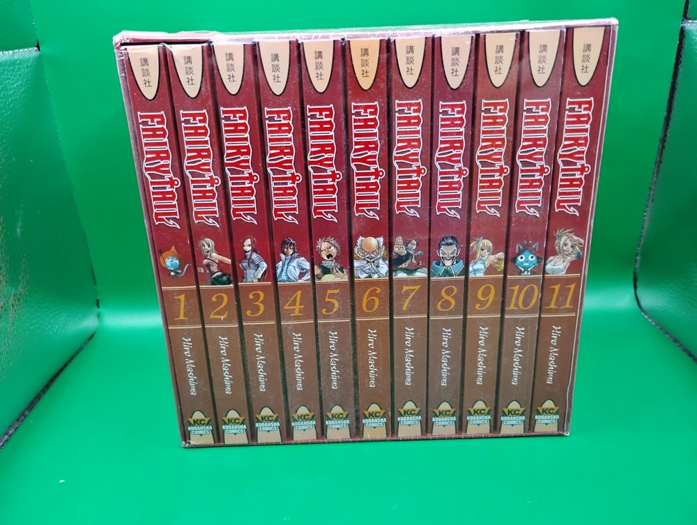 FAIRY TAIL Manga Box Set 1 Paperback VOL 1-11 ENGLISH MOVIE Paperback W/Stickers
