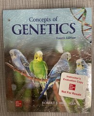 BRAND NEW Concepts of Genetics (4th Edition) Robert J. Brooker