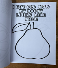 Shit For Old People To Color Funny Adult Coloring Book ~ Over the Hill Joke Gift