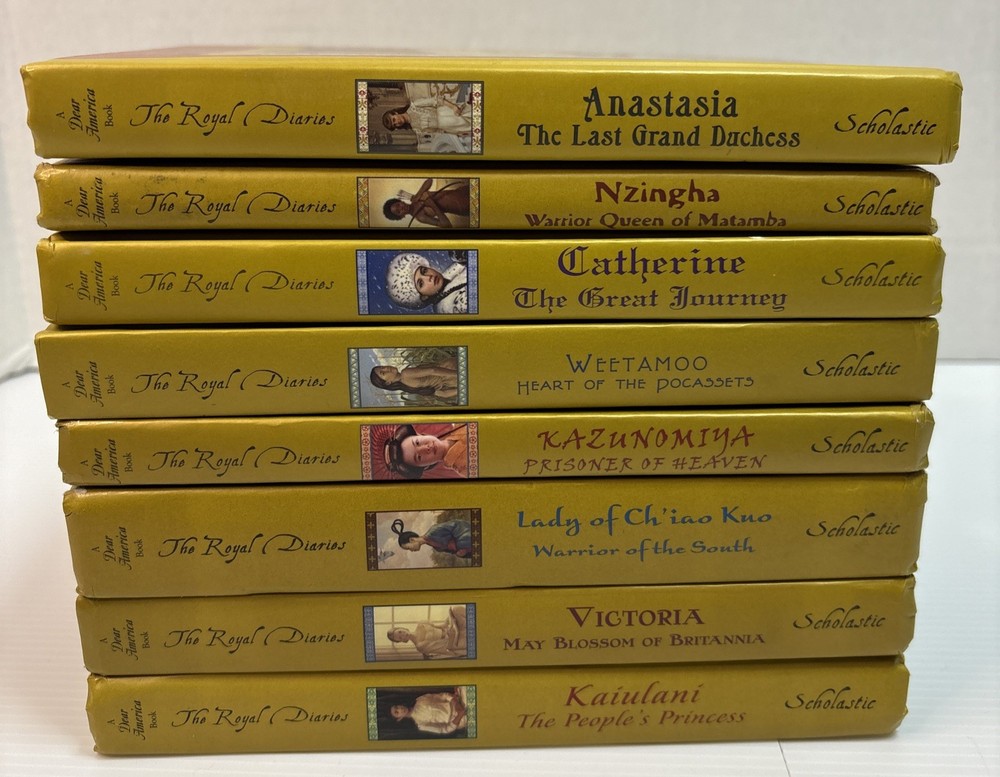 The Royal Diaries Lot of 8 Catherine Nzingha Anastasia Weetamoo Victoria etc.
