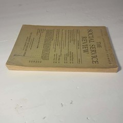 University of Chicago Press / Social Service Review / Volume XV/ December 1941
