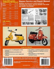 Vespa P/PX 125, 150 & 200 scooters (Inc. LML Star 2T) 1978 – 2017 Repair Manual