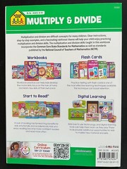 3rd 4th Grade Math Workbooks Multiplication & Division Practice Books Ages 8 10