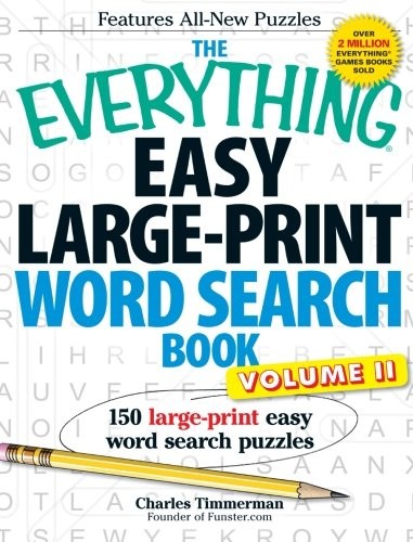 THE EVERYTHING EASY LARGE-PRINT WORD SEARCH BOOK, VOLUME By Charles Timmerman